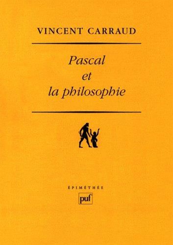 Emprunter Pascal et la philosophie. 2e édition revue et corrigée livre