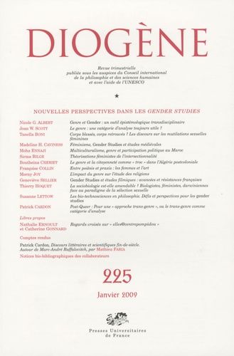 Emprunter Diogène N° 225, Janvier 2009 : Nouvelles perspectives dans les gender studies livre