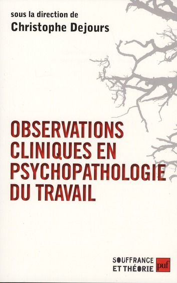 Emprunter Observations cliniques en psychopathologie du travail livre