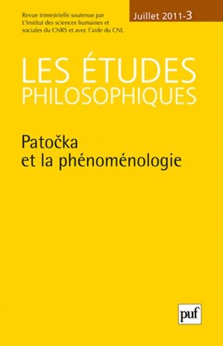 Emprunter Les études philosophiques N° 3, Juillet 2011 : Patocka et la phénoménologie livre