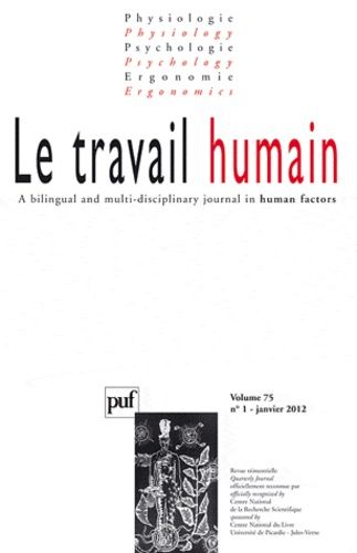 Emprunter Le travail humain Volume 75 N° 1, Janvier 2012 livre