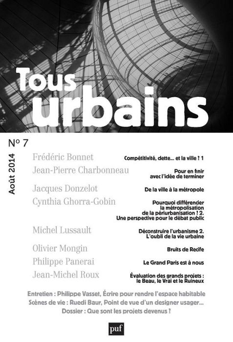 Emprunter Tous urbains N° 7, Août 2014 livre
