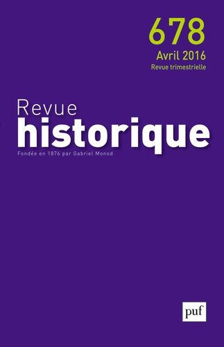 Emprunter Revue historique N° 678, avril 2016 livre