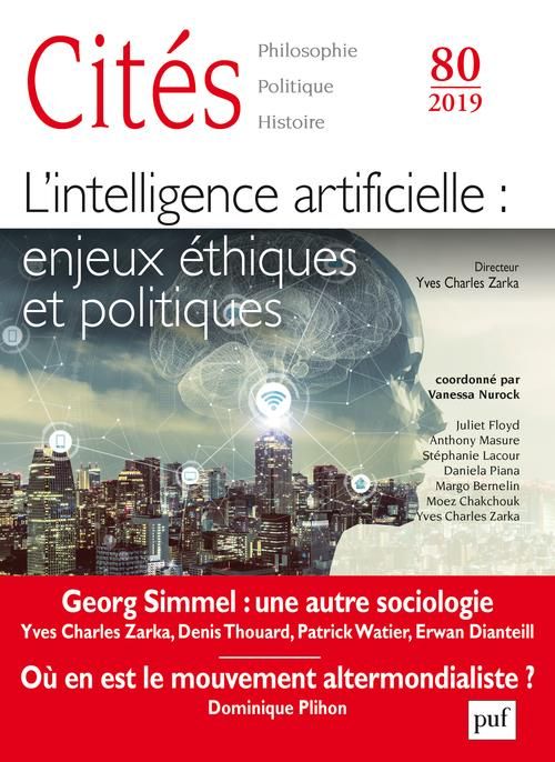 Emprunter Cités N° 80/2019 : L'intelligence artificielle : enjeux éthiques et politiques livre