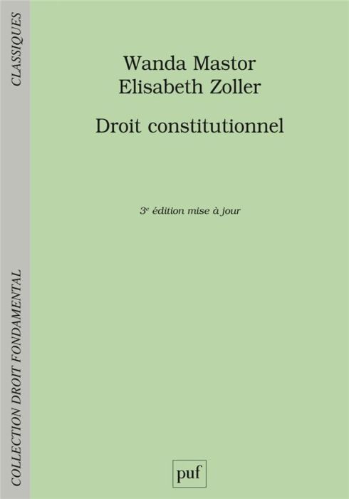 Emprunter Droit constitutionnel. 3e édition livre