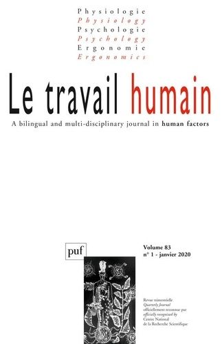 Emprunter Le travail humain Volume 83 N° 1, janvier 2020 livre