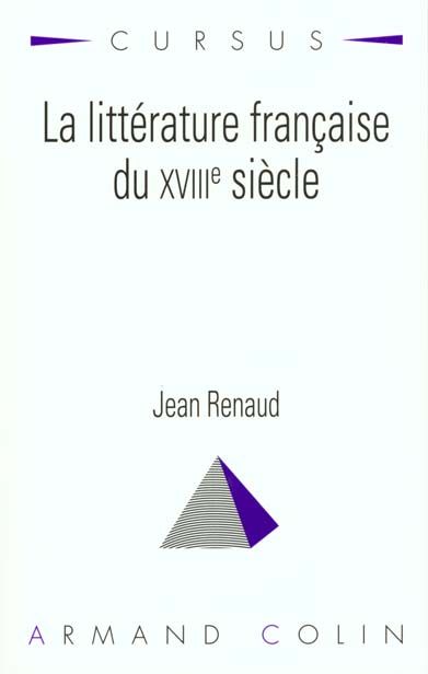 Emprunter La littérature française du XVIIIe siècle livre