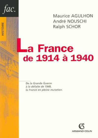 Emprunter La France de 1914 à 1940. 2e édition livre