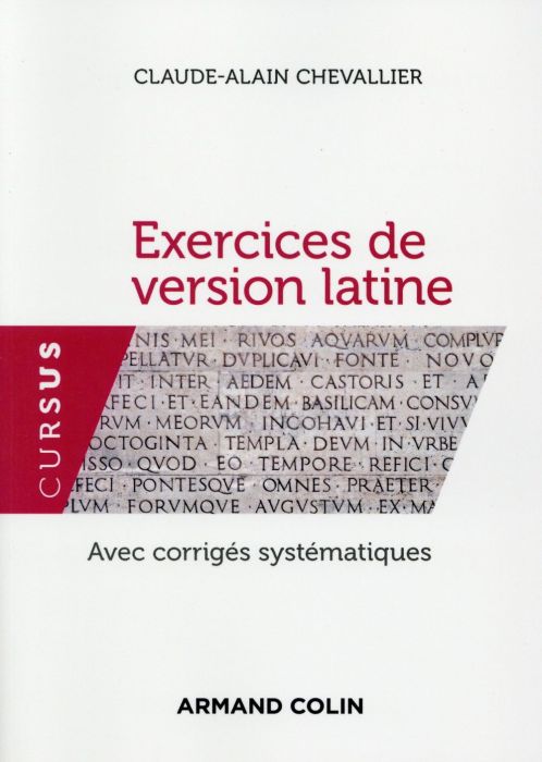 Emprunter Exercices de version latine. Avec corrigés systématiques, 3e édition livre