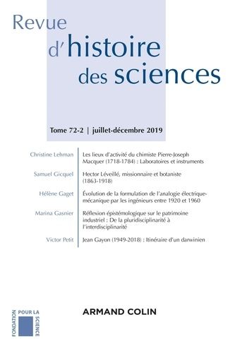 Emprunter Revue d'histoire des sciences N° 2/2019 : Varia. Varia livre