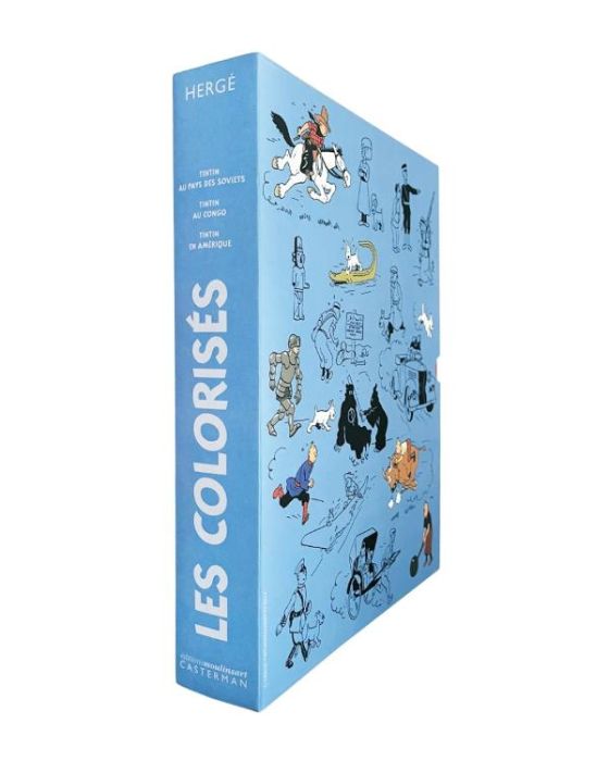 Emprunter Les Aventures de Tintin - Coffret 3 volumes colorisés : Soviets, Congo et Amérique livre