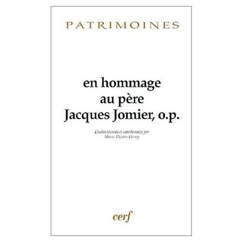Emprunter En hommage au père Jacques Jomier, o.p. livre