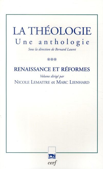 Emprunter La théologie. Une anthologie Tome 3, Renaissance et réformes livre