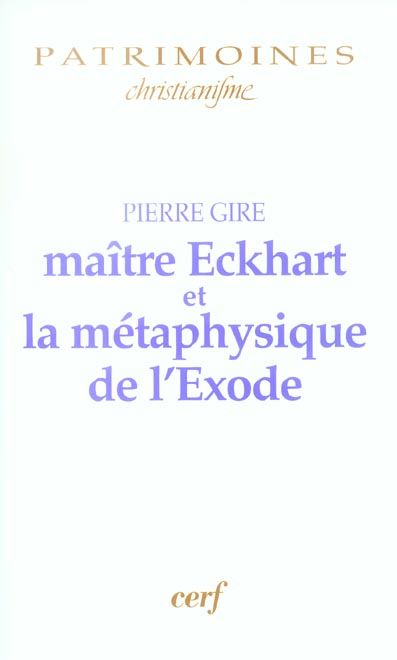 Emprunter Maître Eckhart et la métaphysique de l'Exode livre