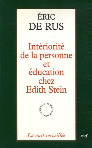 Emprunter Intériorité de la personne et éducation chez Edith Stein livre