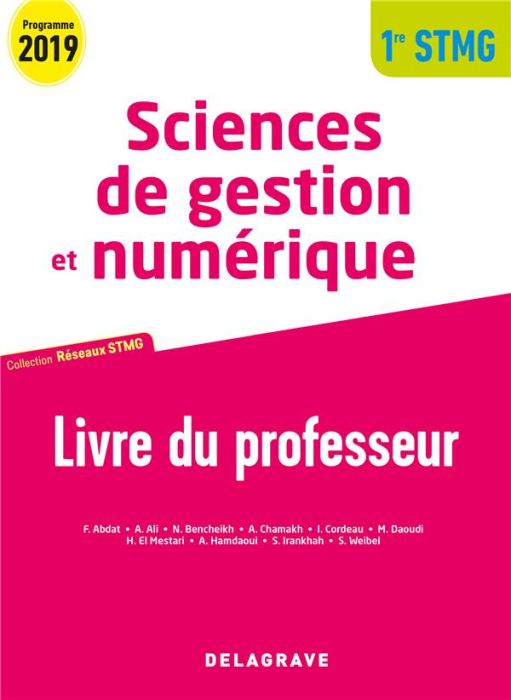 Emprunter Sciences de gestion et numérique 1re STMG. Livre du professeur, Edition 2019 livre