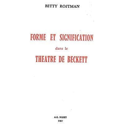 Emprunter Forme et signification dans le théâtre de Beckett livre