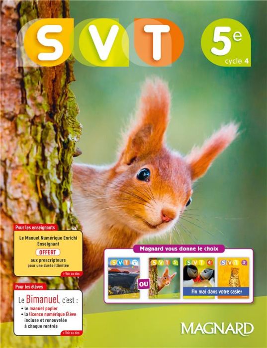 Emprunter SVT Sciences de la Vie et de la Terre 5e. Edition 2017 livre