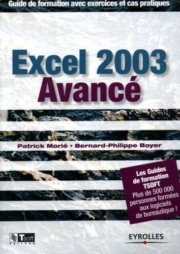 Emprunter Excel 2003 avancé. Guide de formation avec exercices et cas pratiques livre
