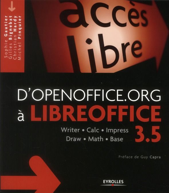 Emprunter D'OpenOffice.org à LibreOffice 3.5 livre