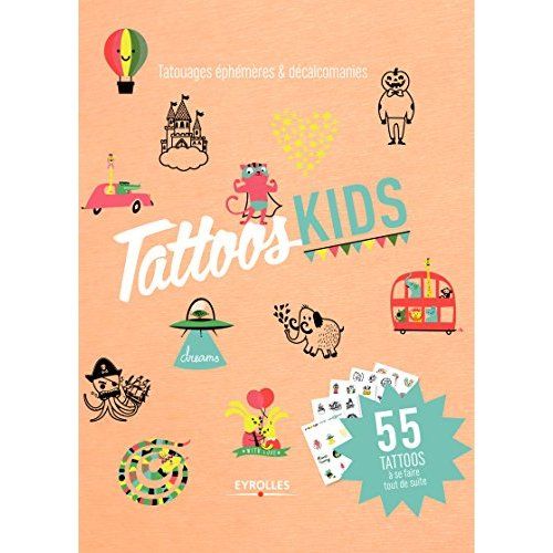Emprunter Tattoos kids. 100 tattoos à colorier livre