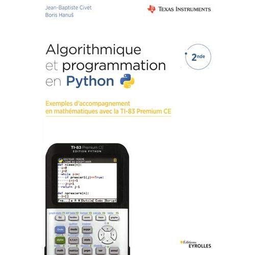 Emprunter Algorithmique et programmation en Python 2nde livre