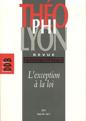 Emprunter Théophilyon N° 16 Volume 1, Avril 2011 : L'exception à la loi livre