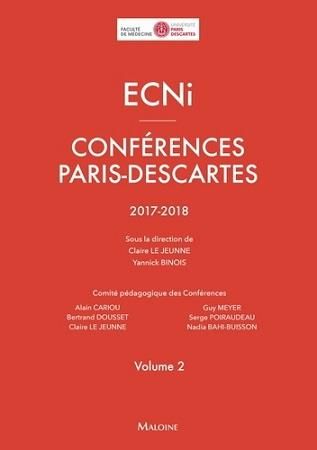 Emprunter ECNi Conférences Paris-Descartes 2017-2018. Volume 2 livre