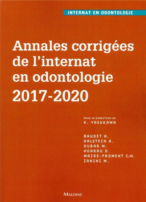 Emprunter Annales corrigées de l'internat en odontologie 2017-2020 livre