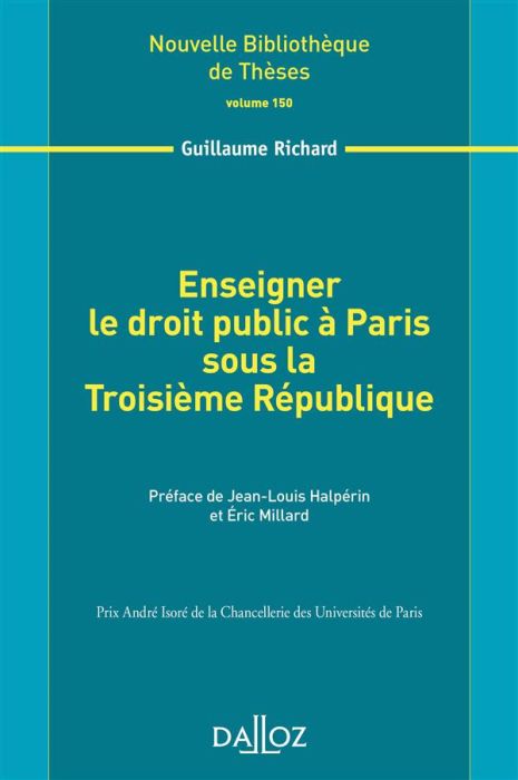 Emprunter Enseigner le droit public à Paris sous la Troisième République livre