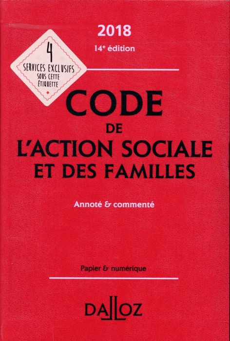 Emprunter Code de l'action sociale et des familles livre