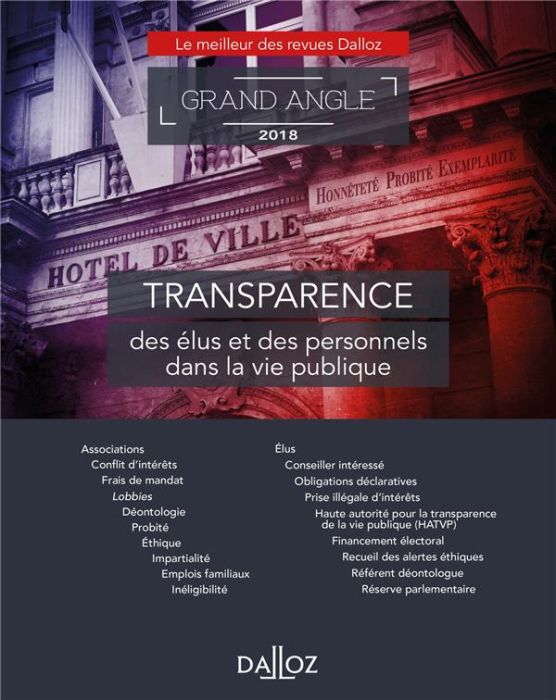 Emprunter Transparence des élus et des personnels dans la vie publique. Edition 2018 livre