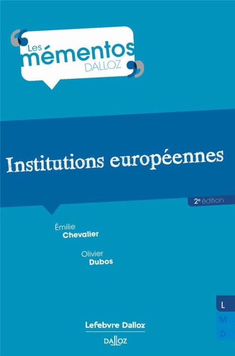 Emprunter Institutions européennes. 2e édition livre