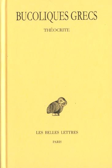 Emprunter Bucoliques grecs. Tome 1, Edition bilingue français-grec ancien livre