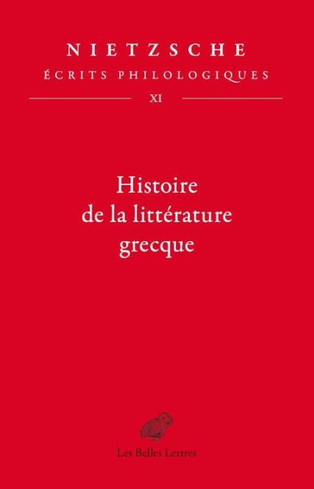 Emprunter Histoire de la littérature grecque. Écrits philologiques, tome XI livre
