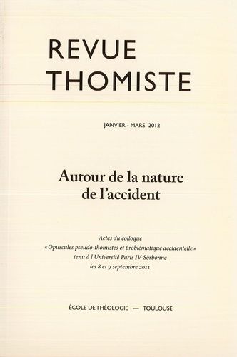 Emprunter Revue thomiste - N°1/2012 livre
