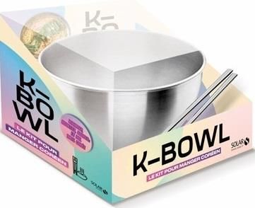 Emprunter K-bowl - Le kit pour manger coréen. Avec un bol de métal et 1 paire de baguettes traditionnelles en livre
