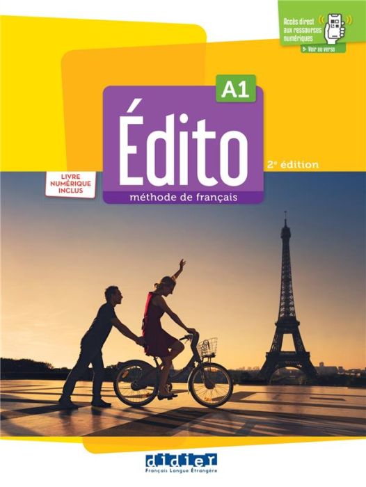 Emprunter Edito A1 Méthode de français. Livre élève + livre numérique inclus, 2e édition livre