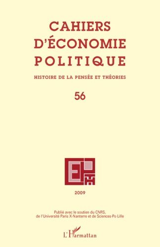 Emprunter Cahiers d'économie politique N° 56, 2009 livre
