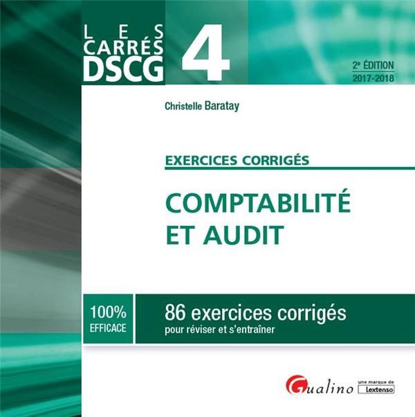 Emprunter Comptabilité et audit exercices corrigés / 86 Exercices corrigés pour réviser et s'entraîner 2017-20 livre