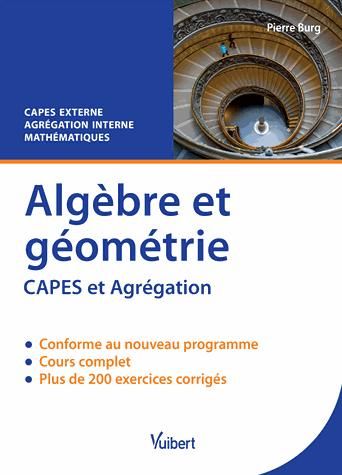 Emprunter Algèbre et géométrie. Cours & exercices corrigés CAPES externe et Agrégation interne mathématiques livre