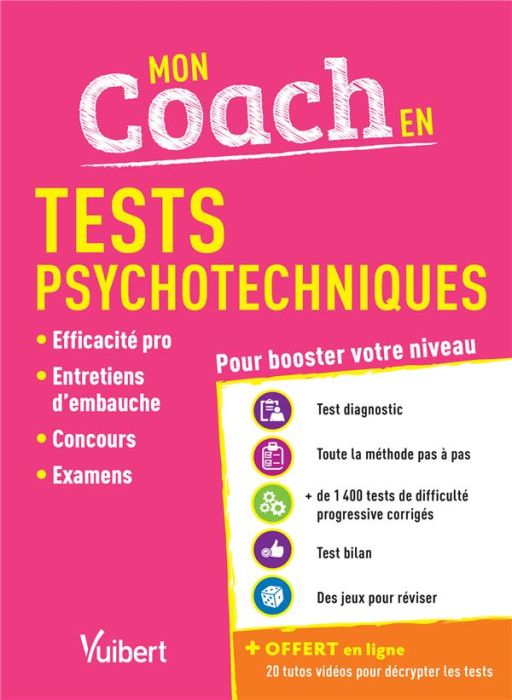 Emprunter Mon coach en tests psychotechniques. Edition 2019-2020 livre