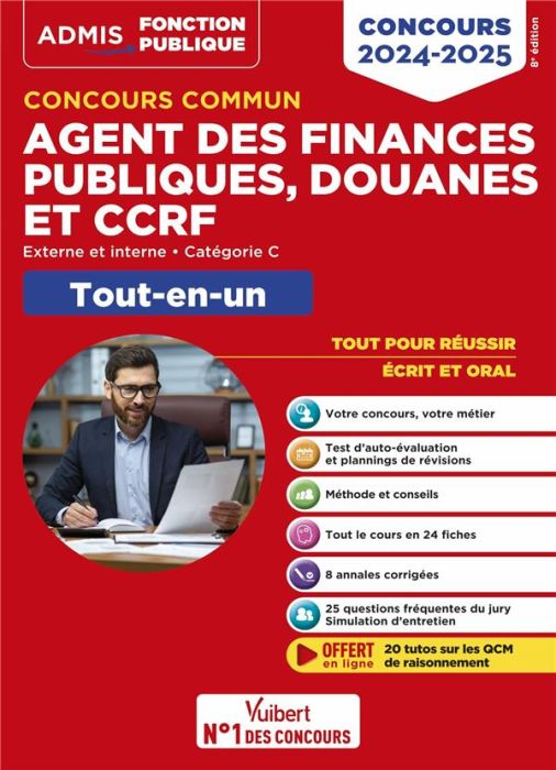 Emprunter Concours commun Agent des finances publiques, douanes et CCRF 2024-2025 - Catégorie C - Tout-en-un. livre