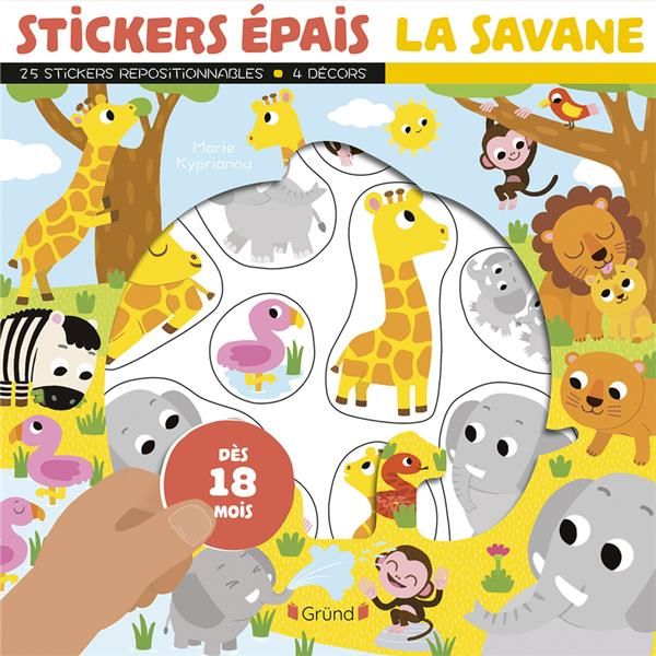 Emprunter Stickers épais - Les animaux de la savane livre