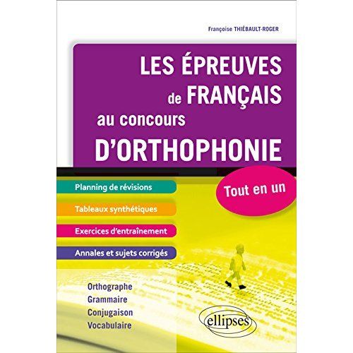 Emprunter Les épreuves de français au concours d'orthophonie livre