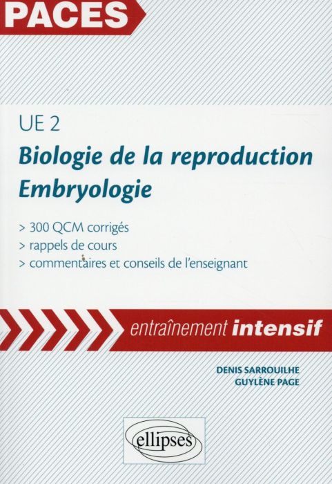 Emprunter Biologie de la reproduction, embryologie UE 2 livre
