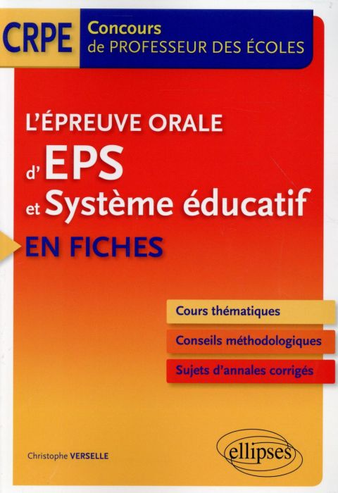 Emprunter L'épreuve orale d'EPS et système éducatif en fiches livre