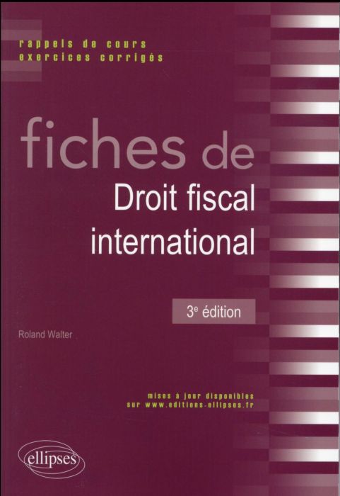 Emprunter Fiches de droit fiscal international. 3e édition livre