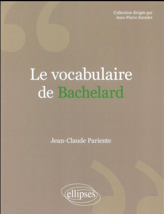 Emprunter Le vocabulaire de Bachelard livre