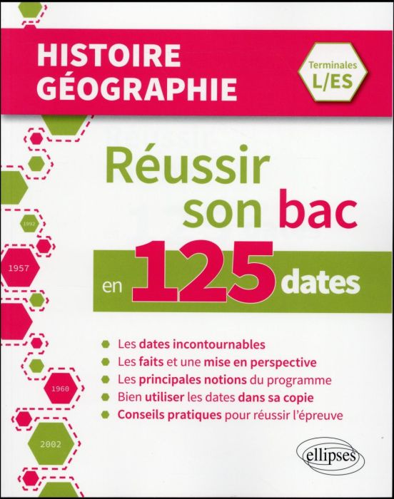Emprunter Histoire-Géographie Tle L/ES. Réussir son bac en 125 dates livre